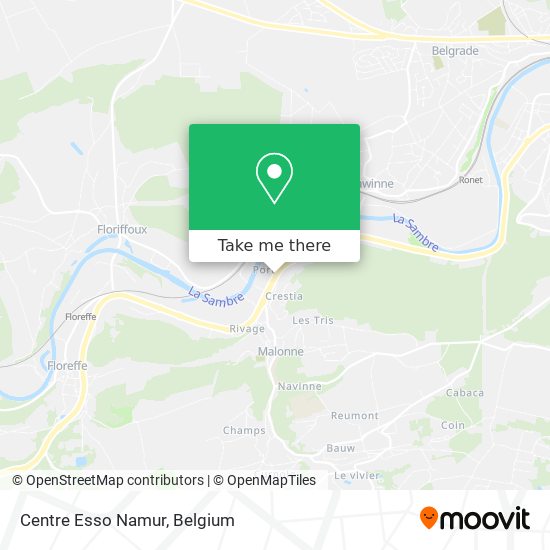 Centre Esso Namur map