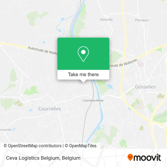 Ceva Logistics Belgium map