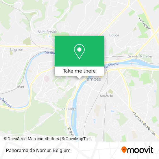 Panorama de Namur map