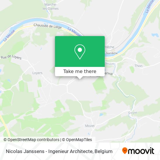 Nicolas Janssens - Ingenieur Architecte map