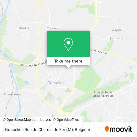 Gosselies Rue du Chemin de Fer (M) map