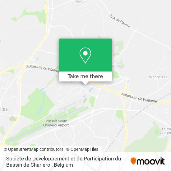 Societe de Developpement et de Participation du Bassin de Charleroi plan