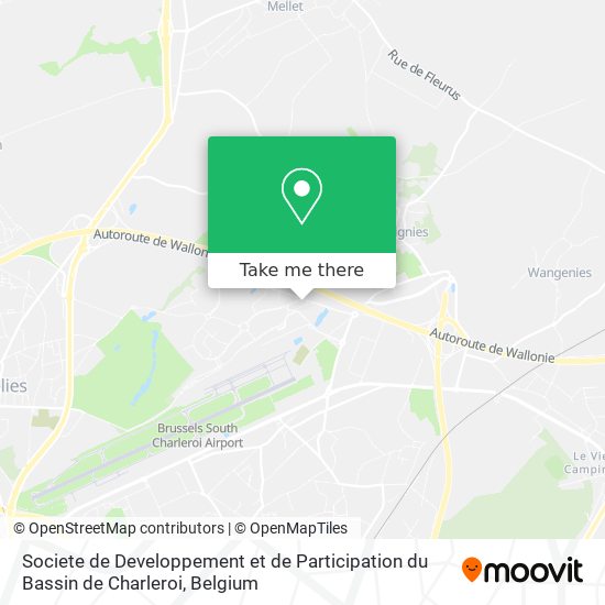 Societe de Developpement et de Participation du Bassin de Charleroi map