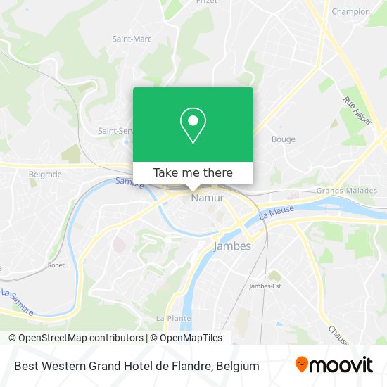 Best Western Grand Hotel de Flandre map