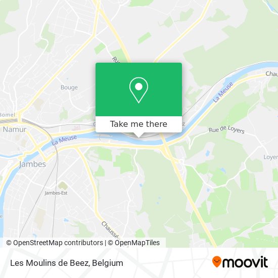 Les Moulins de Beez map