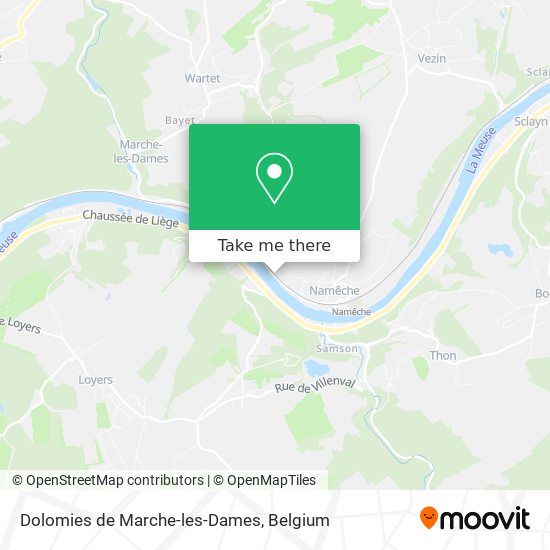 Dolomies de Marche-les-Dames map