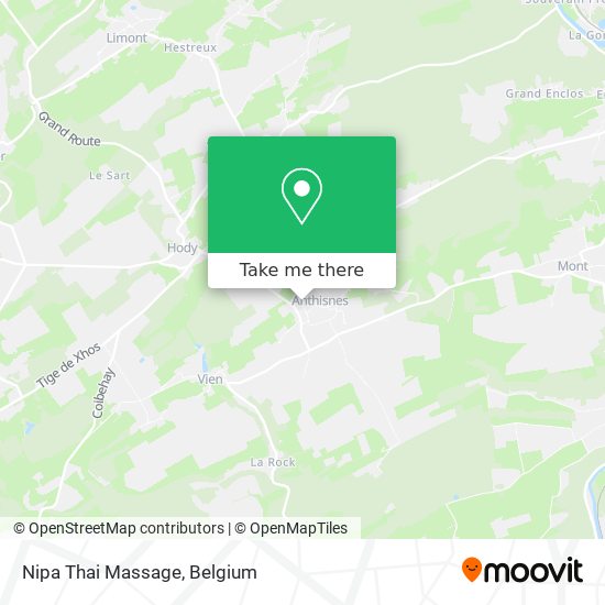 Nipa Thai Massage map