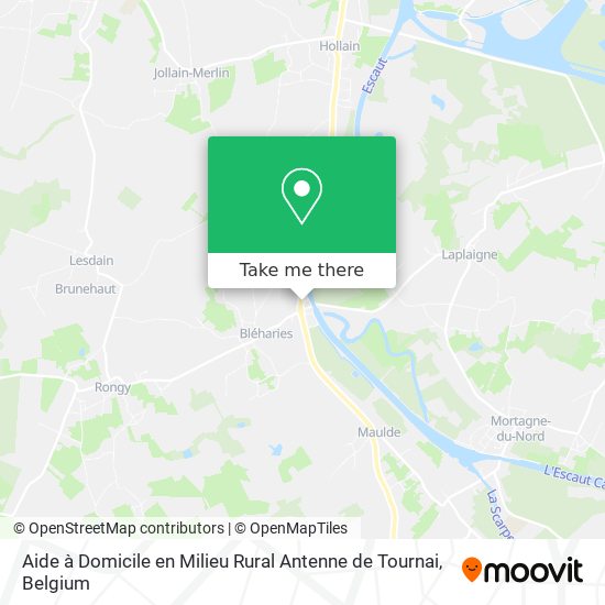 Aide à Domicile en Milieu Rural Antenne de Tournai map