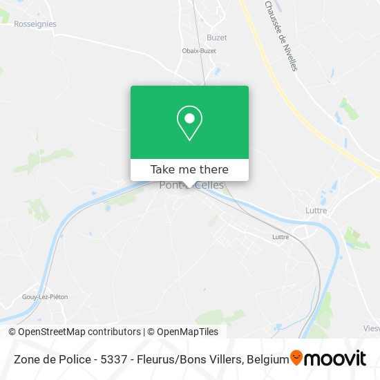 Zone de Police - 5337 - Fleurus / Bons Villers map