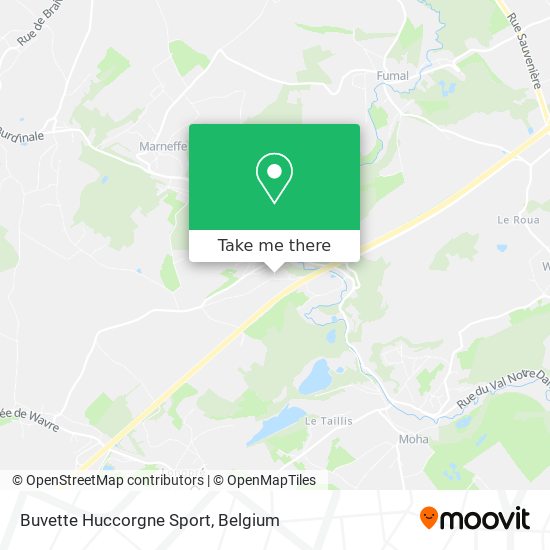 Buvette Huccorgne Sport map