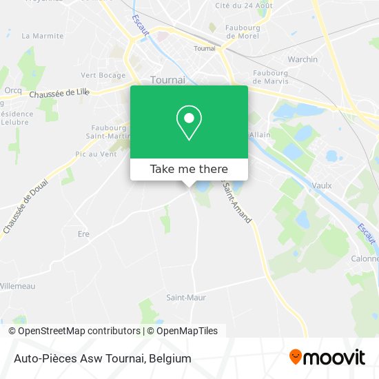 Auto-Pièces Asw Tournai plan