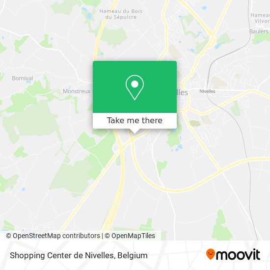 Shopping Center de Nivelles map
