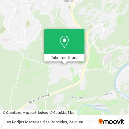 Les Rodjes Macrales d'as Boncèles map