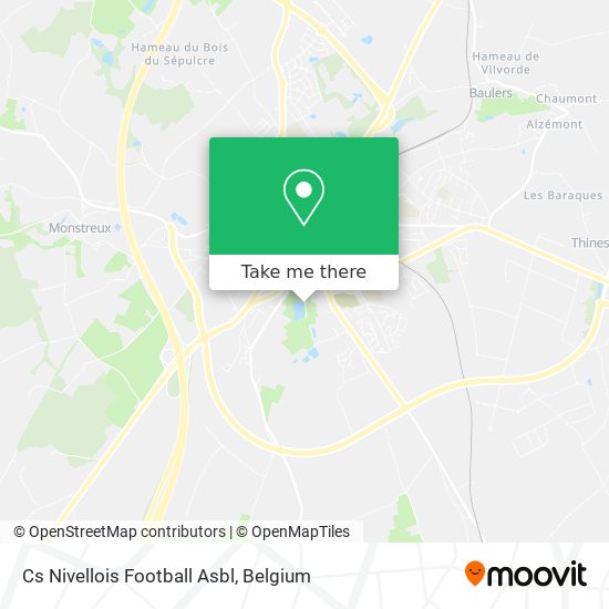 Cs Nivellois Football Asbl map