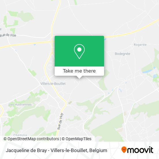 Jacqueline de Bray - Villers-le-Bouillet map