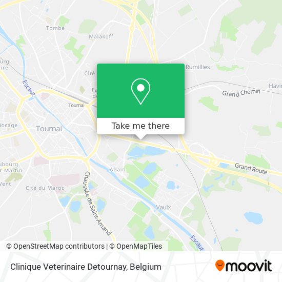 Clinique Veterinaire Detournay map