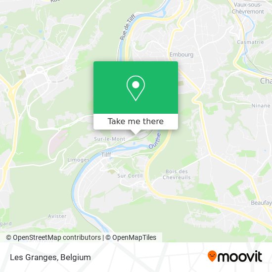 Les Granges map