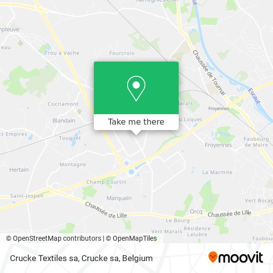 Crucke Textiles sa, Crucke sa map