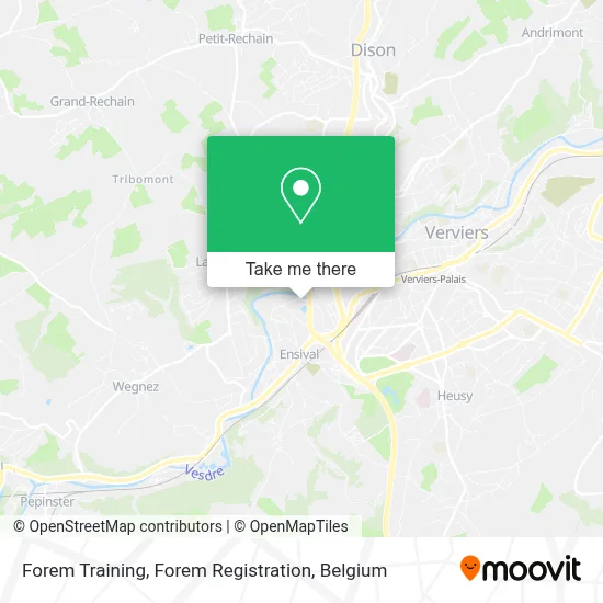 Forem Training, Forem Registration map