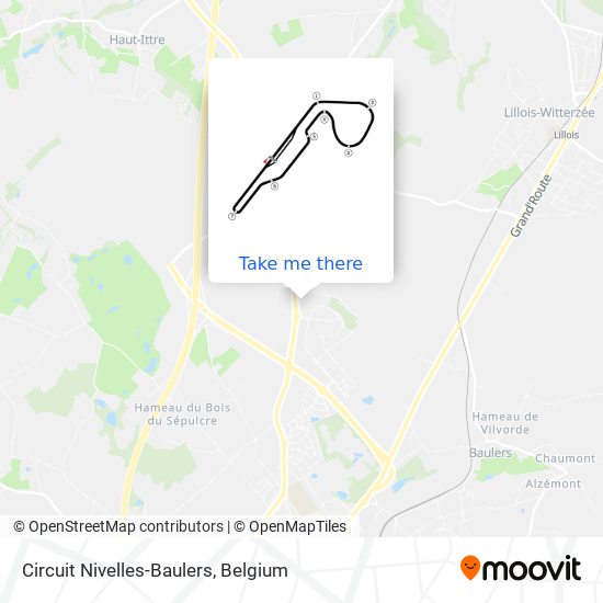 Circuit Nivelles-Baulers plan