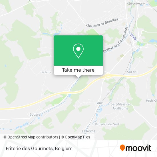 Friterie des Gourmets map