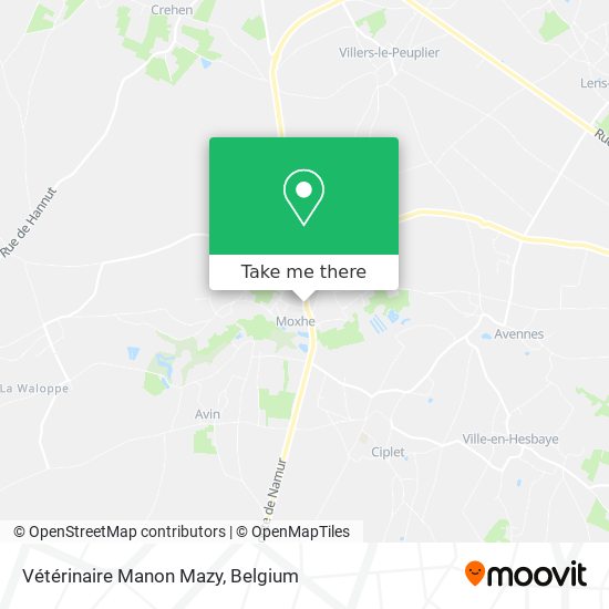 Vétérinaire Manon Mazy map