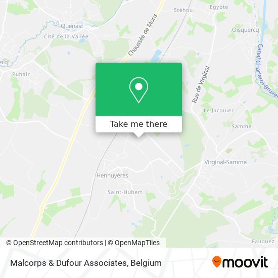 Malcorps & Dufour Associates map