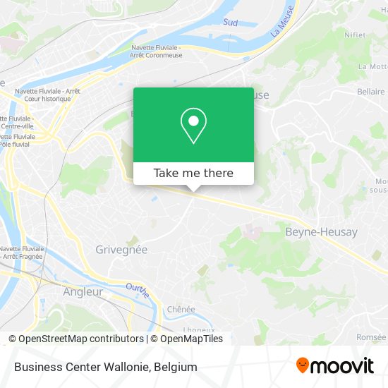 Business Center Wallonie map