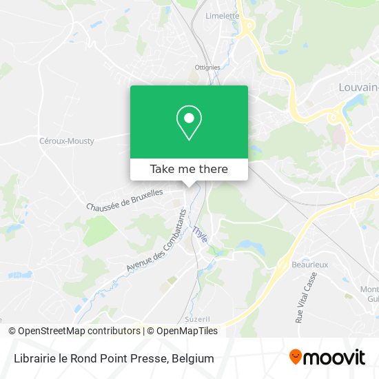 Librairie le Rond Point Presse map