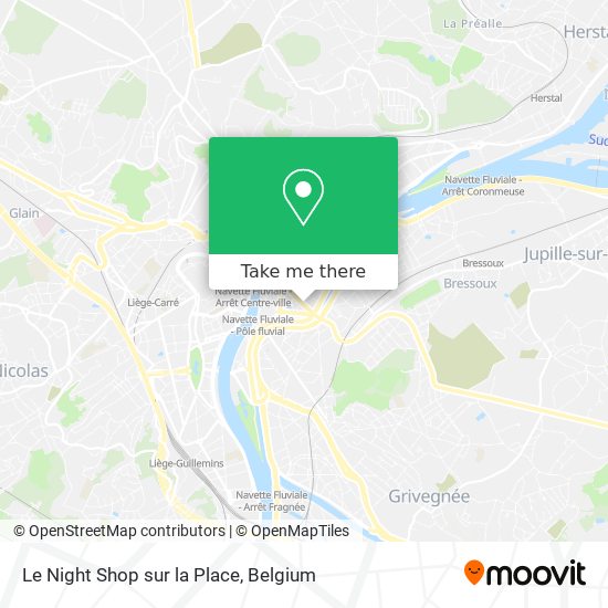 Le Night Shop sur la Place map