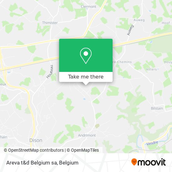 Areva t&d Belgium sa map