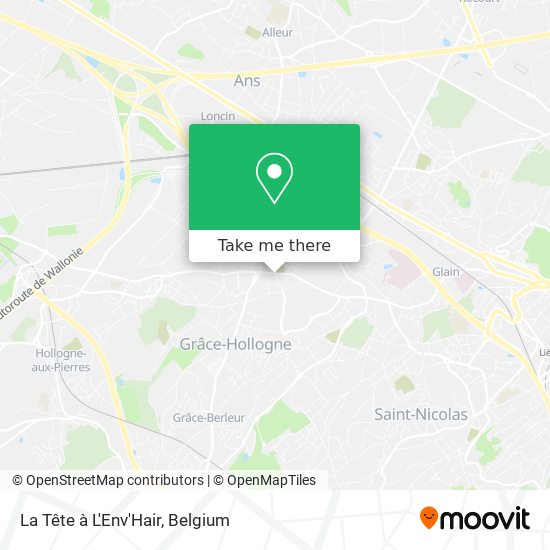 La Tête à L'Env'Hair map