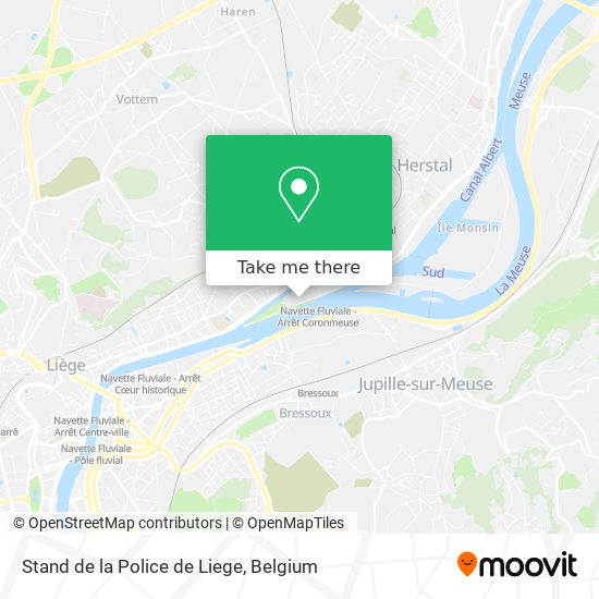 Stand de la Police de Liege map