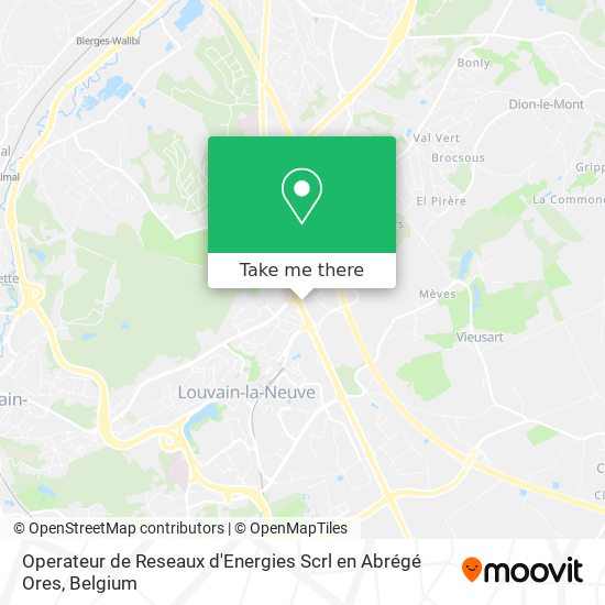 Operateur de Reseaux d'Energies Scrl en Abrégé Ores map
