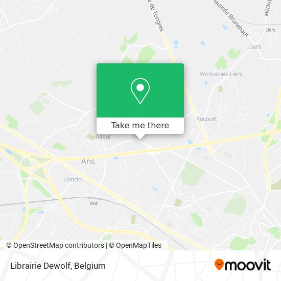 Librairie Dewolf map