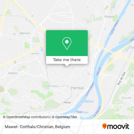 Mawet- Corthals/Christian map