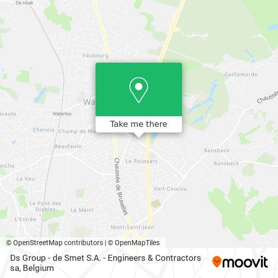 Ds Group - de Smet S.A. - Engineers & Contractors sa map