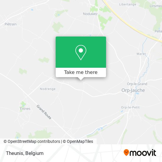 Theunis map