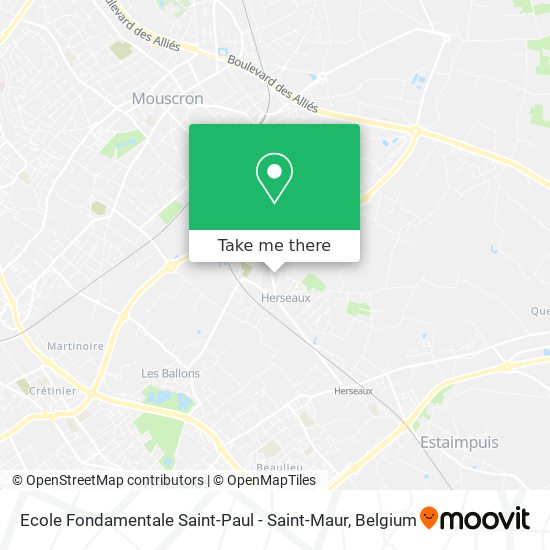 Ecole Fondamentale Saint-Paul - Saint-Maur map