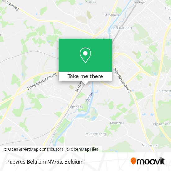 Papyrus Belgium NV/sa map