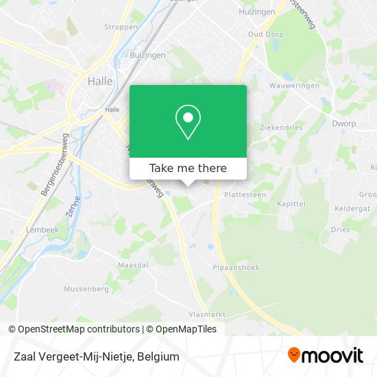 Zaal Vergeet-Mij-Nietje plan