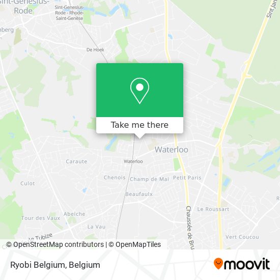 Ryobi Belgium map