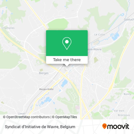 Syndicat d'Initiative de Wavre map