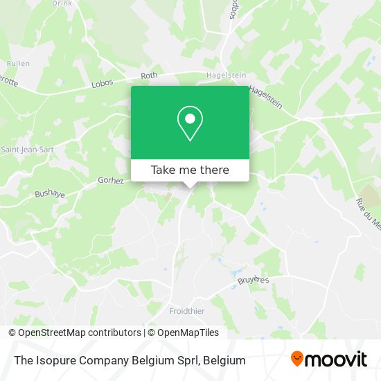 The Isopure Company Belgium Sprl map