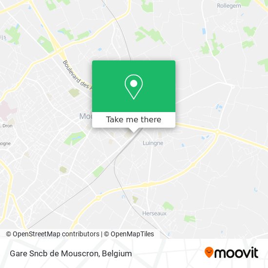Gare Sncb de Mouscron map