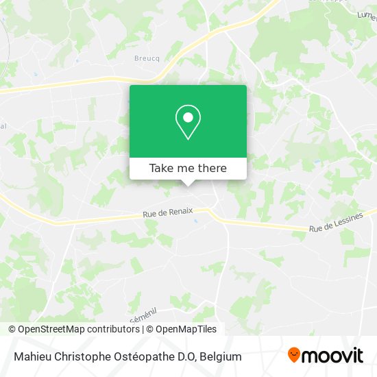 Mahieu Christophe Ostéopathe D.O map