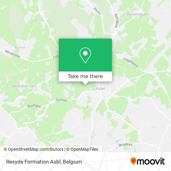 Resyde Formation Asbl map
