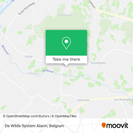 De Wilde System Alarm map