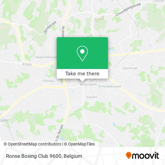 Ronse Boxing Club 9600 map