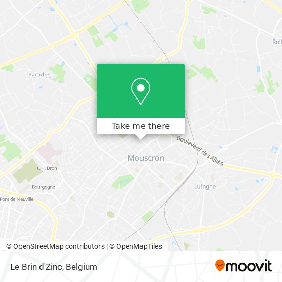 Le Brin d'Zinc map